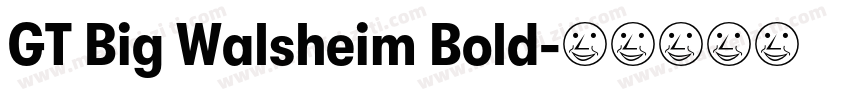 GT Big Walsheim Bold字体转换